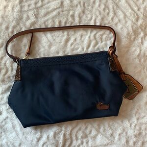 NWOT Dooney and Bourke Mini Nylon Pouchette Bag Navy